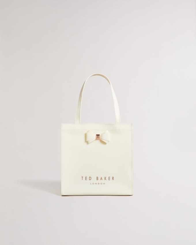 Sac a Main Ted Baker Plain Bow Small Icon Blanche Femme | QET-83484308